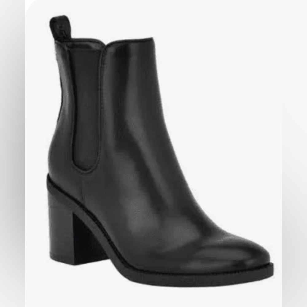 Tommy Hilfiger Woman’s Bear Black Leather Boots Size 8.5M New